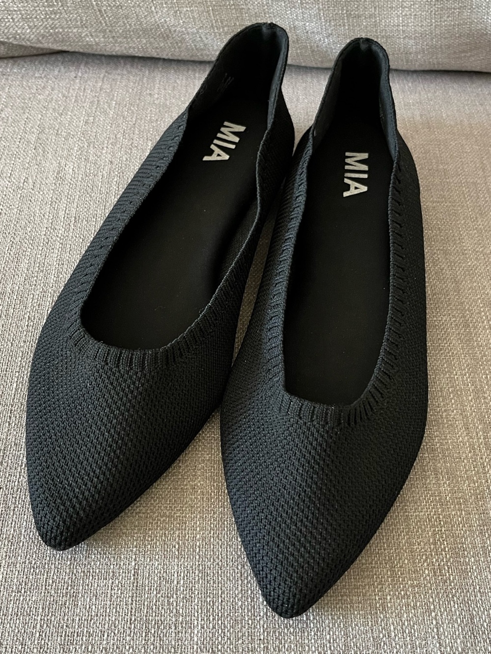 MIA Rizzo Knit Pointed Toe Flats - Picture 2 of 9